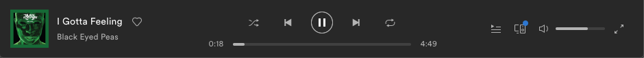 Using spotify volume slider for optimal name that tune sound