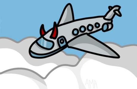 Flying has a very high carbon footprint, which many people try to negate in their minds by buying offsets.