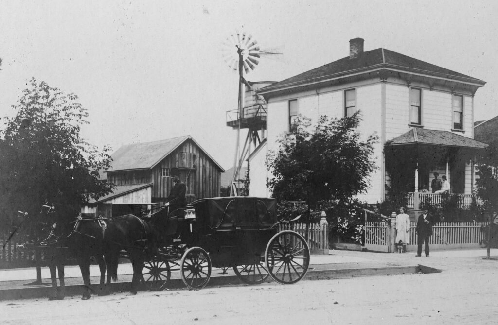 Our house before electrification, around 1900